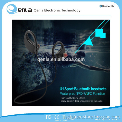 2017 OEM /ODM Wireless Sport Bluetooth Stereo Headsets The Magnetic Earbuds for running , jogging , swimming